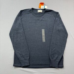 Field & Stream Mens Indigo Heather‎ Crewneck Sweater XL NWT BTFSR0170